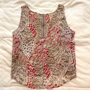 Myth nyc chiffon abstract print tank top